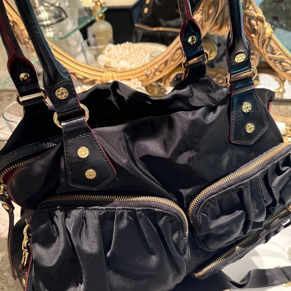 MZ Wallace Black Women's Bag Red interior and slight red trim - Picture 10 of 11